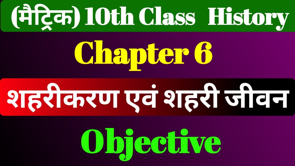 Class 10th History Chapter 6 MCQ & Notes
